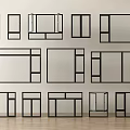 modern windows glass windows casement windows floor-to-ceiling windows bay windows doors and windows 3d model