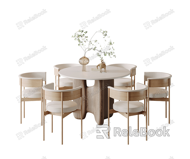 Quiet Dining Table and Chair Combination Dining Table and Chair model