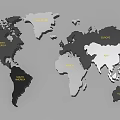 Illuminated World Map Wall Decor With Geographic Design And Modern Aesthetic