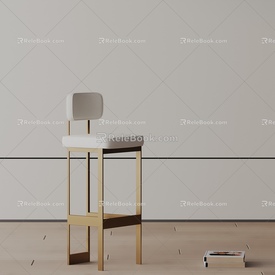 Modern Bar Chair 3d model