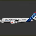Silver ARJ21-700 Commercial Passenger Aircraft With Blue Tail Wings And Modern Engines