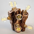Industrial LOFT special-shaped table lamp creative table lamp 3d model
