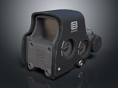 High Quality EOTech Tactical Sight Black Adjustable Dials Optical Device For Shooting 3d model