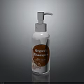 Woman Using ShineWell Organic Shampoo With Silver Pump Bottle For Healthy Hair