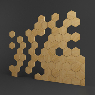 Modern wall decoration board 3d model