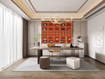 Modern Tea Room 3d model