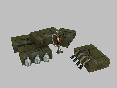 Modern Grenade Grenade Box 3d model
