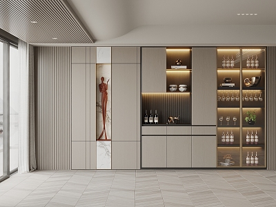 Modern Wine Cabinet model