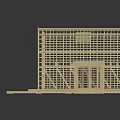 Wooden Frame House Construction Model With Gable Roof And Structural Beams