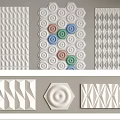 Handmade cement brick three-dimensional brick background wall color three-dimensional wall modeling wall 3d model