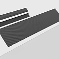 Black Corrugated Long Strip Construction Components For Industrial Building Applications