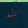 New Chinese-style Sailing Ship of Ming Dynasty 3d model