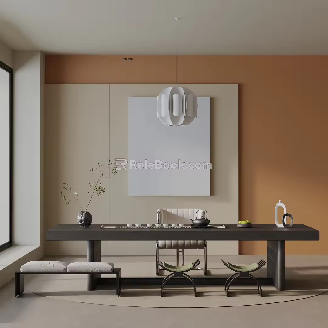Modern table combination 3d model
