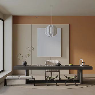 Modern table combination 3d model