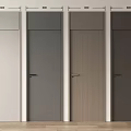 Hinged Doors with Various Colors and Modern Design for Home Interior Options 3d model