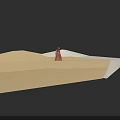 Role In Red Cloak And Camel Standing Together In Desert Scene