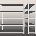 Modern Metal Display Shelves With Multi Tiered Design For Retail Storage