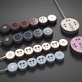 Modern socket combination 3d model