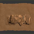 Natural Wood Stone Home Decor Piece With Earthy Brown Texture And Irregular Shape