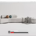 Modern Multiplayer Sofa 3d model
