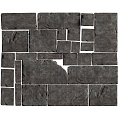 Modern Green Slab Path Stone Path Slab Ting Step 3d model