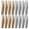 Geometric Architectural Components In Beige And Gray Tones