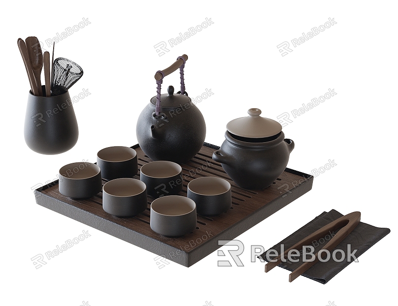 Tea Set Ornaments model