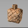 Woven Square Household Decorative Storage Basket Featuring Textured Weave And Top Handle