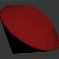 Red Faceted Gemstone Decorative Item With Shiny Surface For Home Decoration