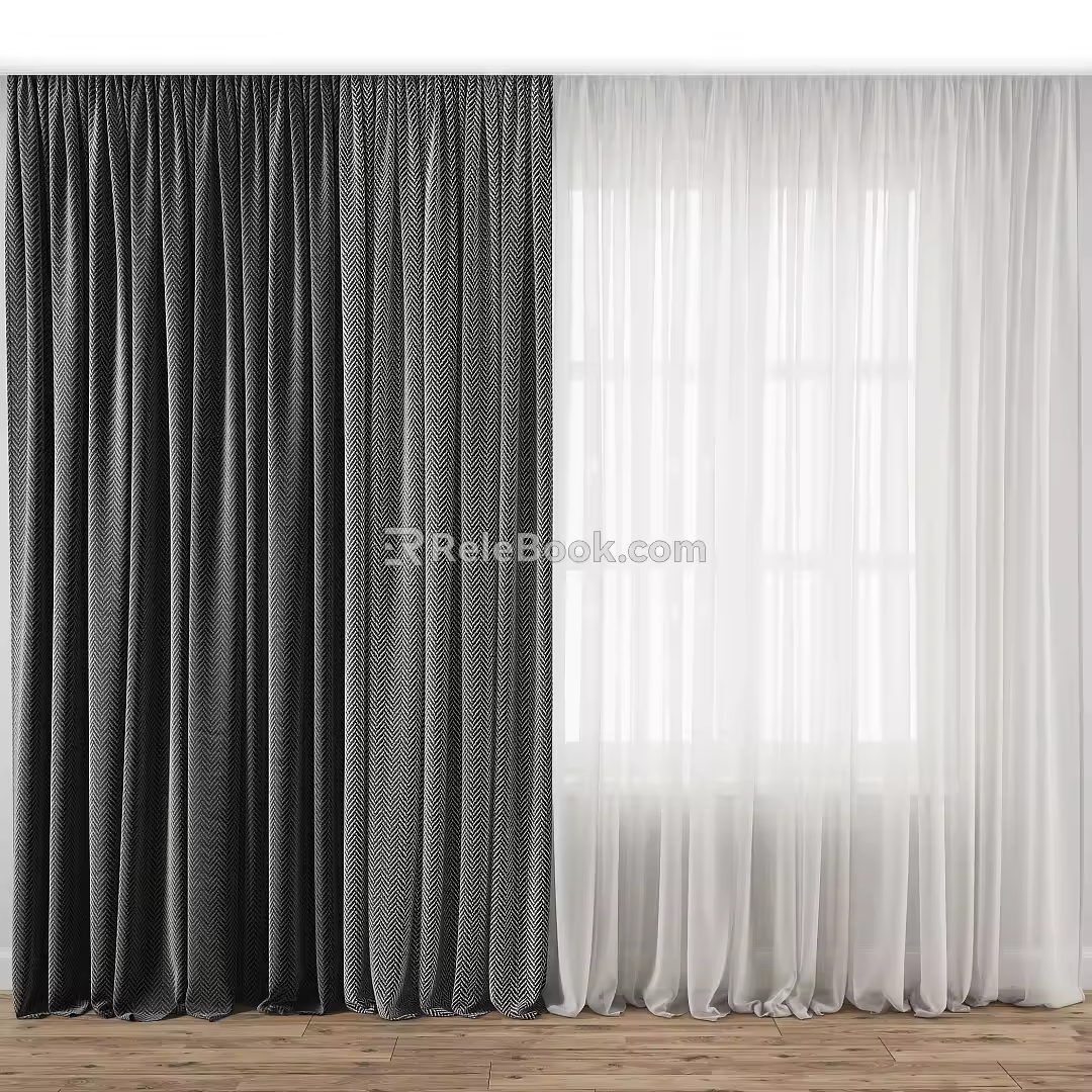 Fabric Curtain 3d model