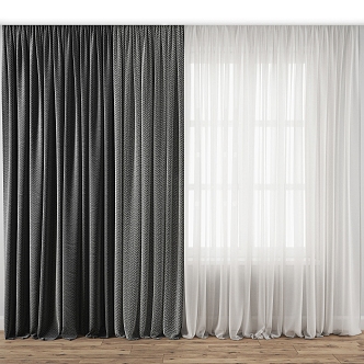 Fabric Curtain 3d model