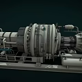 Industrial Heavy duty Machinery With Cylindrical Body Pipes And Metal Support Frame