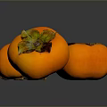 Persimmon Sketches Fruit Items 3d model