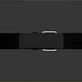 Black Simple Fabric Wristband With Strap Design For Daily Casual Clothing Accessory
