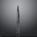 Decorative Folding Knife With Slim Sharp Blade And Patterned Handle Design