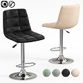 stoolmarket Leather Bar Chair 3d model