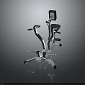 Professional Seated Row Strength Training Equipment With Metal Frame Black Seat Backrest And Handles