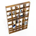 Simple Bookshelf Display Rack 3d model