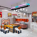 Modern Clothing Store Interior With Mannequins Clothing Displays And Window Showcases