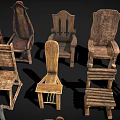Vintage Wooden Chairs Collection With Various Traditional Designs And Styles