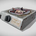 Vintage Tommy's Portable Stove Kitchen Appliance with Single Burner Knob and Red Switch