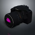 Nikon HD Computer Webcam With Black Body And Purple Lens For Desktop Use