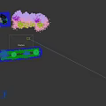 Road Facilities Featuring Roadside Greenery with Vibrant Flower Beds and Various Plants