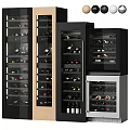 Various Styles Of Modern Wine Cabinets With Clear Glass Doors For Home Red Wine Storage