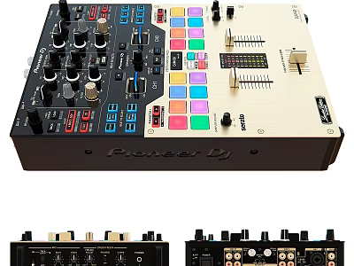 Pioneer DJ Mixer Featuring Multiple Knobs Colorful Buttons Faders And Control Panel 3d model