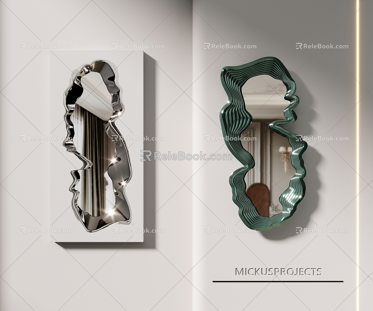 Modern Wall Decoration 3d model