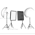 Professional Photography Lighting Equipment With Softbox Reflective Umbrella And Tripod