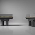 Modern Display Cabinets With Glass Covers Black Bases and Different Designs