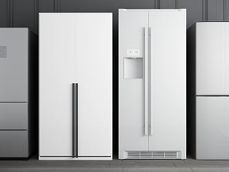 Modern refrigerator single door double door refrigerator combination 3d model