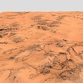 Modern Mars Terrain Mountain Range Dune Desert Rock Sandy Desert Peak 3d model